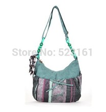 Chinese ethnic art cross body long strap leather bag suede messenger bag bohemian trendy bag Boho
