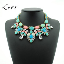 2015 New Fashion Jewelry Chocker Necklace Flower Statement Necklace Collar Necklaces Pendants Accessories Pendant For Women