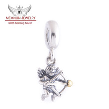Cupid Charms 925 Sterling Silver Jewelry pendants for jewelry making Fit European brand Bracelets DIY assessories WholesaleLW345