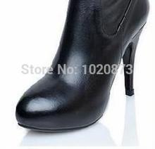  2014 new 60cm Genuine Leather high heel Over The Knee Boots For Women Scrub Upper