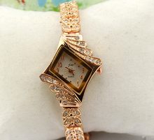 New 2014 Fashion Women Diamond Rhinestone Watches Luxury Lady Wristwatch Women Dress Watch Rose Gold Watches