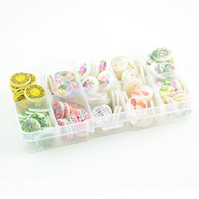 free shipping 50 PCS 15MM seashell buttons 10 designs floral printed flat back 2 holes natural clothing craft children button S1