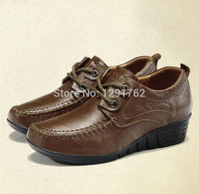 New Arrival Woman Shoes Women s Platform Genuine Leather Shoes Female Single Shoes Autumn Wedges Low