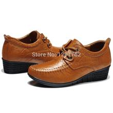 New Arrival Woman Shoes Women s Platform Genuine Leather Shoes Female Single Shoes Autumn Wedges Low
