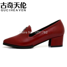 New 2014 Autumn Fashion Women Shoes High Heels Daily Casual Shoes Women Pointed Toe Shoes Red