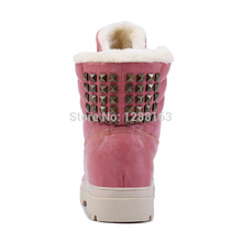 2014 New Arrival Shoes Women Martin Boots Rubber Boots Rivet Shoes Women s Shoes Leather Boots