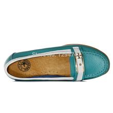Woman Shoes Cowhide Leather Loafers Slip on Genuine Leather Casual Brand Shoes Driving Soft Shoes