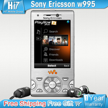 w995 Original Sony Ericsson w995 mobile phone 3G network Walkman 4.0 player WIFI Bluetooth GPS cell phones Free Shipping
