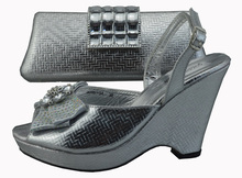2014 newest Italian shoes and matching bag Fish mouth shoes high heel women pumps shoes and