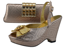2014 newest Italian shoes and matching bag Fish mouth shoes high heel women pumps shoes and