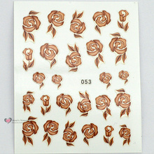 A variety of design nail sticker decals for nail art tips decorations tool fingernails decorative flower