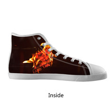 Original Casual Shoes Custom Anime Fairy Tail High Top Canvas Shoes Model002 Women 