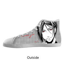 Fashion Casual Shoes Custom Anime Black Butler High Top Canvas Shoes Model002 (Women)