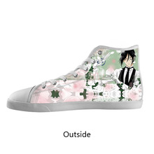 Fashionable Canvas Shoes Customized Hot Anime Black Butler High Top Canvas Shoes Model002 Women 