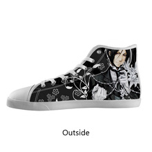 Original Canvas Shoes Custom Hot Anime Black Butler High Top Canvas Shoes Model002 (Women)