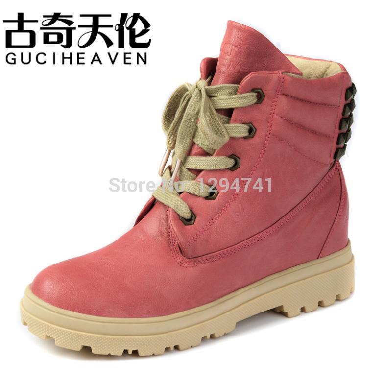 Women Ankle Boots Winter Snow Boots Fashion Trend Women s Shoes Rivet Lace Up Boots Thermal