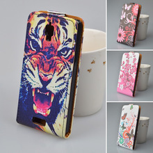 High Quality PU Leather Flip case cover for Lenovo s660 cellphone bag printing cover 5 colors