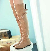 Autumn And Winter New Women Oversize High Top Flat Boots Over The Knee boots Botas Femininas