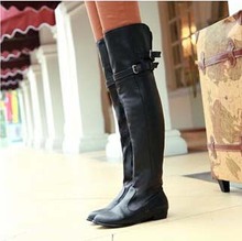 Autumn And Winter New Women Oversize High Top Flat Boots Over The Knee boots Botas Femininas