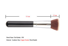 Hot Sale Flat Kabuki F80 COPPER Ferrule Synthetic Hair Makeup Brush Quality Guarantee