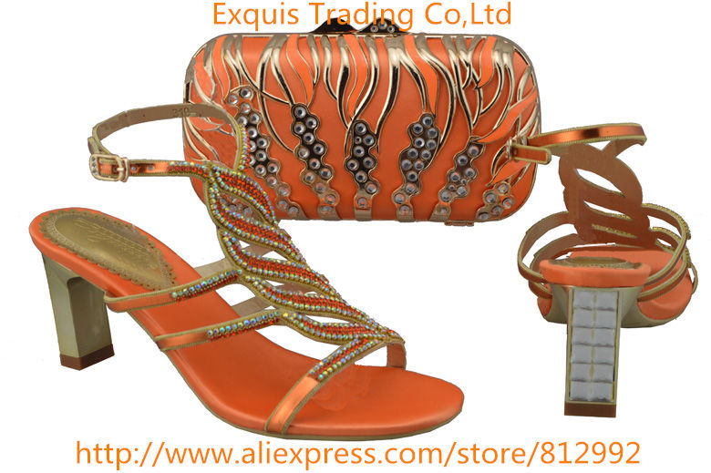 Italian Shoes With Matching Bag High Quality For Occasion Ltaly Shoes And Bag For Evening Free
