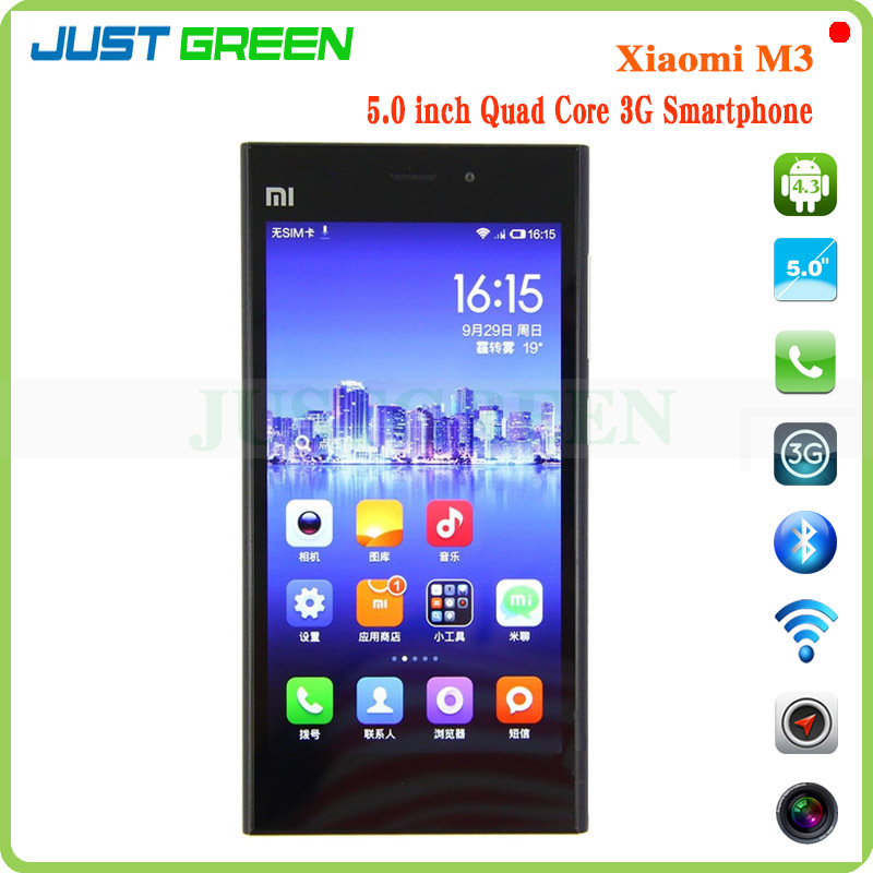 Xiaomi Mi3 M3 Android 4 3 Cell Phone 5 0 IPS 1920x1080P Snapdragan 800 Quad Core