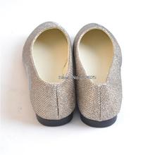 Real picture shooting cheap price Free shipping women s sequins flat shoes 35 40