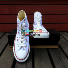 Men Womens Converse Shoes Floral Hand Painted Canvas Sneakers White High Top All Star Shoes