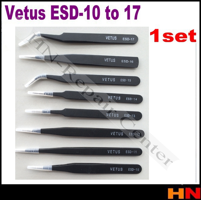 tamanho diferente 8pcs Vetus pinça de pinças ESD