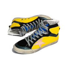 New Golden Goose GGDB Superstar High Top Genuine Leather Sneakers Men Women Shoes G24D129 B7