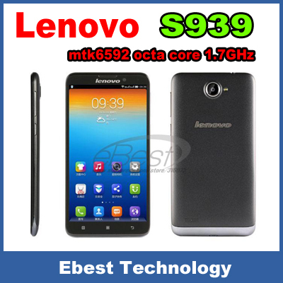 100 original Lenovo S939 phone mtk6592 octa core 1 7GHz RAM 1GB ROM 8GB 6 0inch