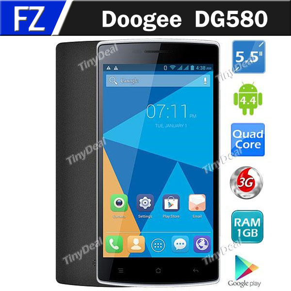 In Stock Doogee DG580 KISSME DG580 5 5 IPS MTK6582 Quad Core Android 4 4 3G