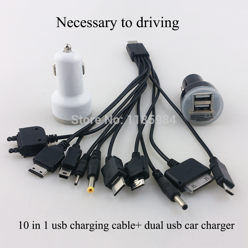 2015 Hot 25CM 10 in 1 Universal USB Multi Charging Cable Universal No Gap Dual 2