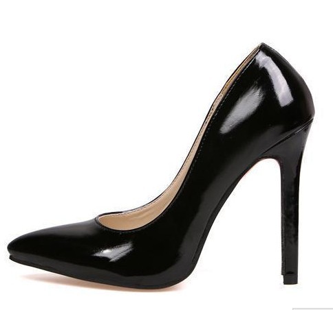 Actual picture shooting Free shipping High quality shallow mouth OL pointed high heeled shoes 35 40