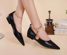 luxury italian logo brand pointed shoes patent flats gold toe bling heels genuine leather elegant ladies