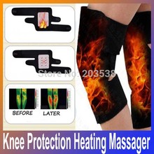 Free Shipping 2015 Tourmaline Spontaneous Knee Protection Massager Magnetic Therapy Knee Heating Belt Massager 1 Pair