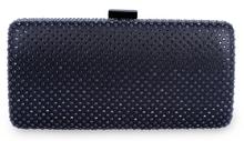New 2015 Clutches Black Diamond Hematite Crystals Women Gold Silver Black Metal Clutches Evening Clutch Handbag