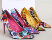 big size 35-43 Sexy Red Bottom Pointed Toe High Heels Women Pumps Shoes 2014 Brand New Design Less Platform Wedding shoes 2color