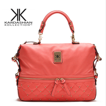 KK bag kardashian kollection original brand handbags women messenger bags 2015 female rivet fashion chain shoulder