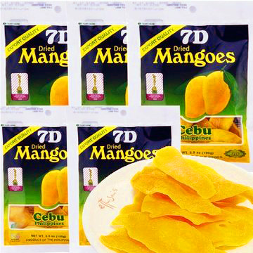Free shipping WOW delicious food health care cebu mango 5 pcs lot 500G dried mango philippines