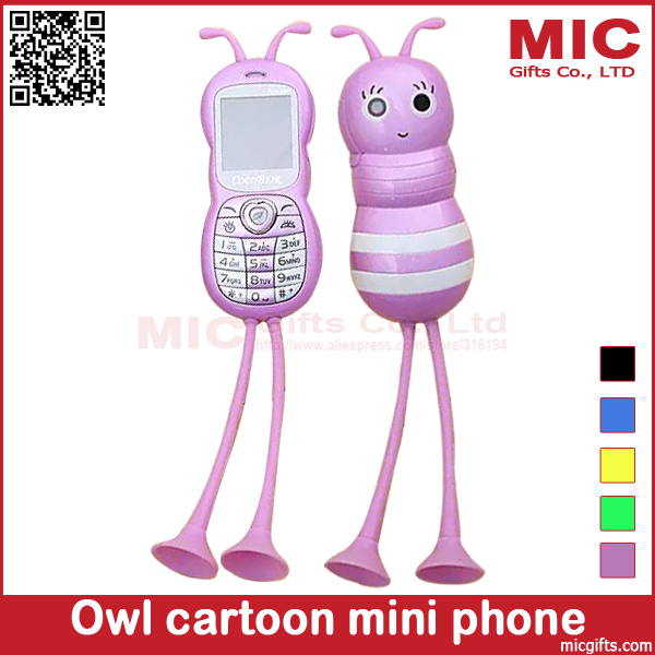 2014 bar unlocked small cartoon ant Dual SIM card kid child girls lady cute mini cell