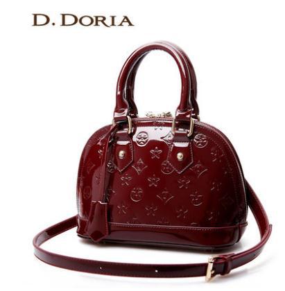 2014 women s handbag fashion shell japanned leather bag Small handbag messenger bag shoulder bag cross