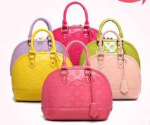 2014 women s handbag fashion shell japanned leather bag Small handbag messenger bag shoulder bag cross