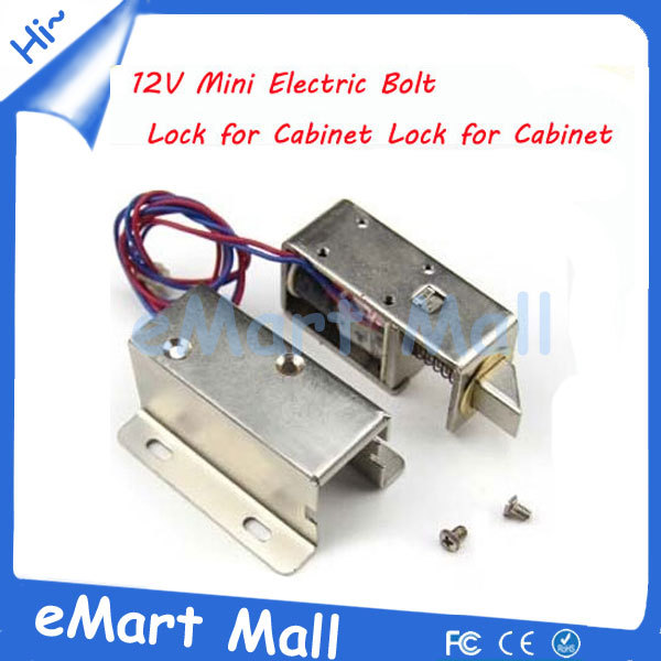 Free Shipping DC12V Access control Lock Mini Electric Lock Small Cabinet Lock