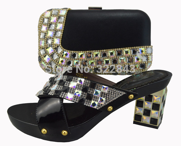 2014 NEWS Italian matching lady shoe and bag set and party inretail and wholesale Classic shoes