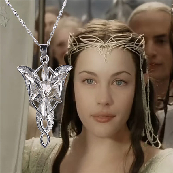 2015 Movie Jewelry Lord Of The Rings Hobbit Elves Princess Aragorn Arwen Evenstar Pendant Twilight Star