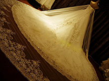 Hot Sweetheart Luxo Cristal Royal Train vestidos de casamento Luxury Crystal vestido de noiva 2014 sexy