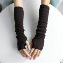 2015 Sale Rushed Solid Adult Women Acetate Guantes Moto Penthouse Chandelier Arm Warmers Long Gloves Fingerless