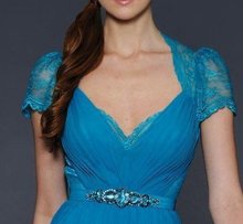  Sexy With Green With Crystal Lace Short Sleeves Kate Middleton In Jenny Packham Evening Dresses