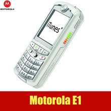 Original Unlocked Motorola E1 cell phones 830mah 1 9 inch TFT screen one year warranty Free